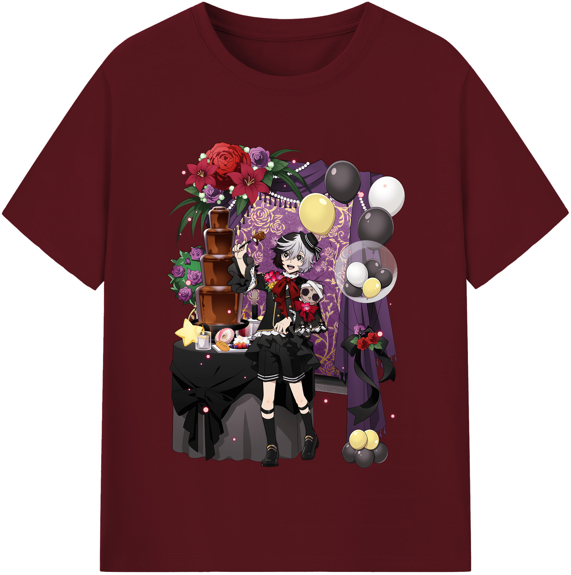 （画像用） 文豪ストレイドッグス Bungo Stray Dogs 綿100％半袖Tシャツ（フロントプリント）